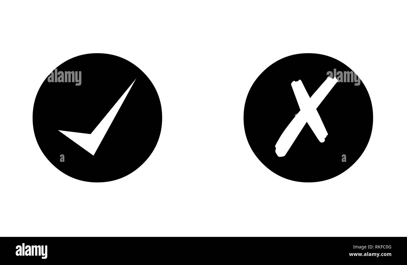 check mark no and yes icon stock photo alamy https www alamy com check mark no and yes icon image235751952 html