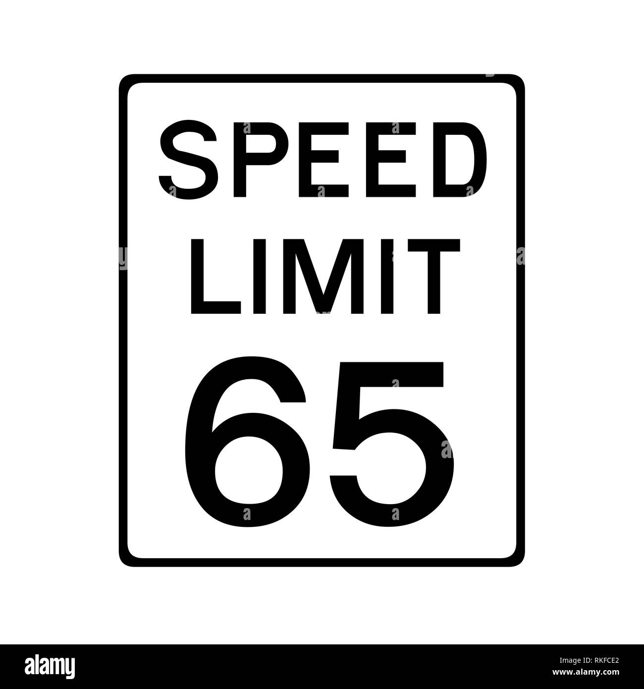 65-mph-speed-limit-black-and-white-stock-photos-images-alamy