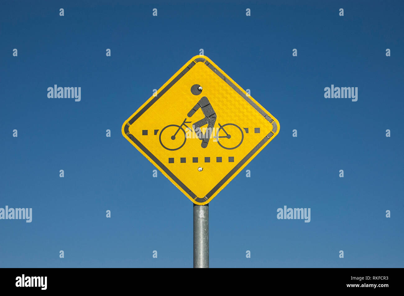 Bicycle / Cycle lane sign Stock Photo