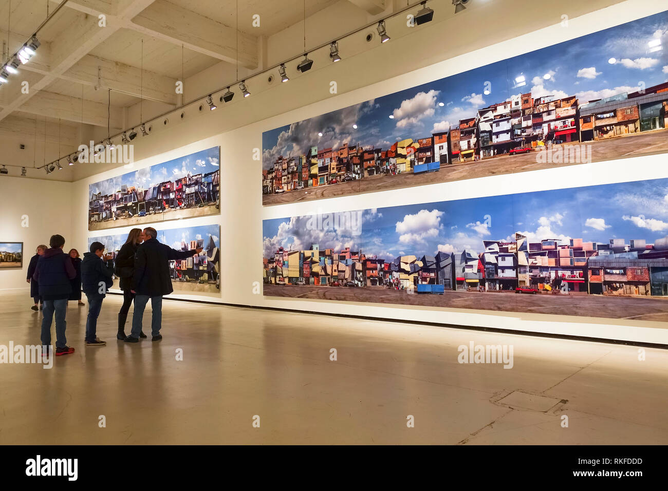 Work of Dionisio González on display at CAC. Centre for Contemporary Art. Soho district, Malaga, Spain. Stock Photo