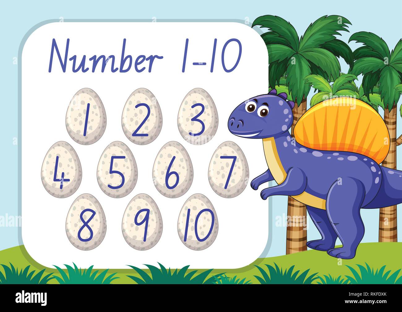 Count math number template illustration Stock Vector Image & Art - Alamy