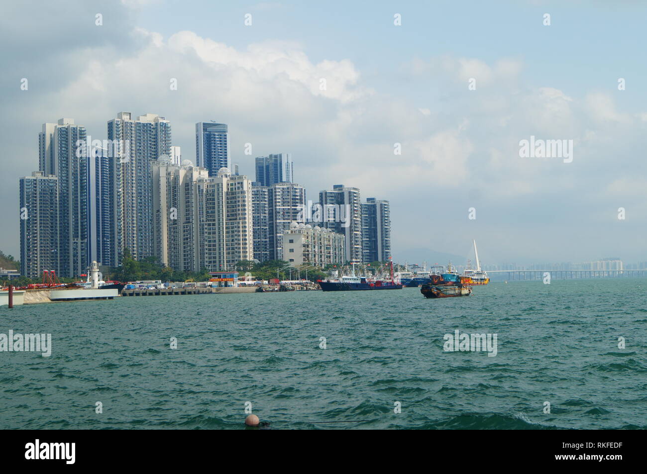 Shenzhen, China: the sea scenery of shekou port Stock Photo - Alamy