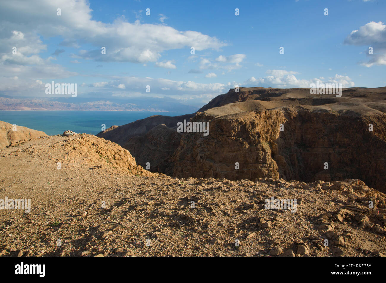 Judaean Desert & The Dead Sea Stock Photo
