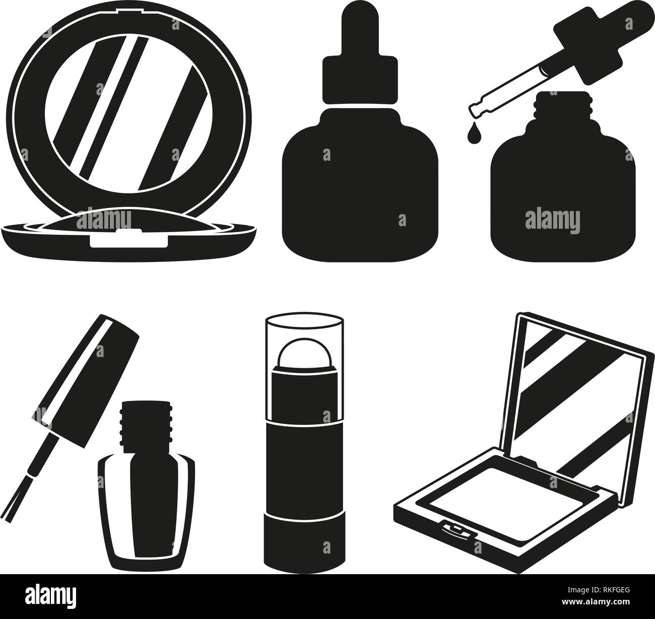Makeup Clipart Black And White