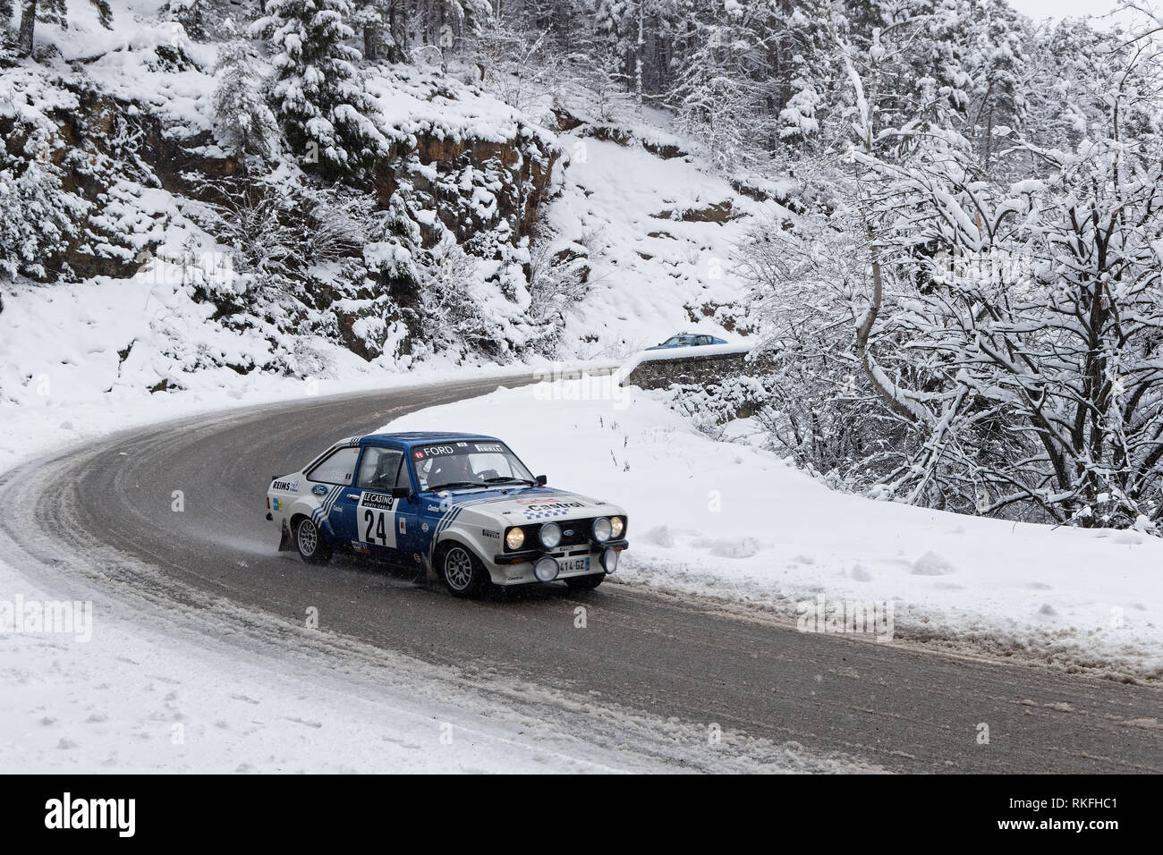 Rally cars forest rally stage hi-res stock photography and images - Alamy