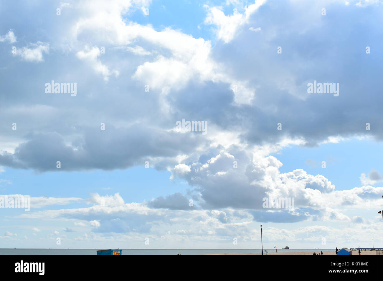 Summer Clouds of the English Channel Stock Photo