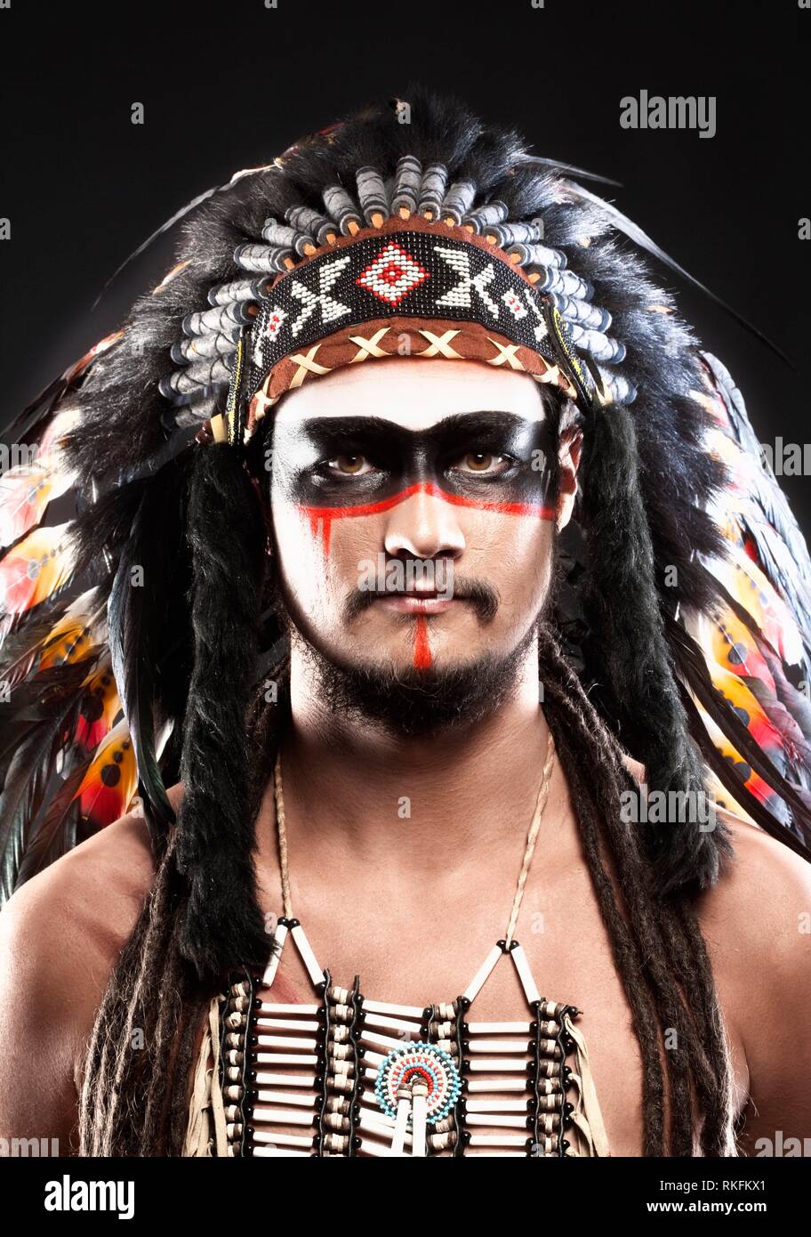 Cherokee Tribal Face Paint - DZ Face Art