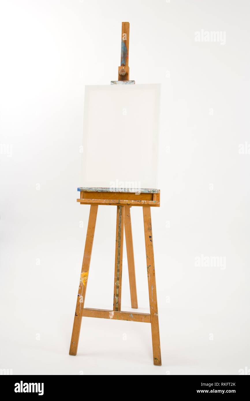 easel paint stand and canvas Stock Vector Image & Art - Alamy