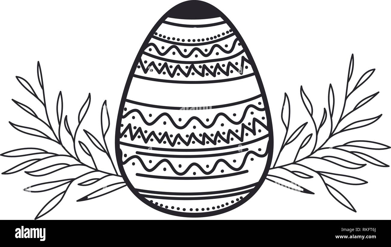 easter egg flowers and leafs isolated icon Stock Vector Image Art Alamy easter egg flowers and leafs isolated icon Stock Vector Image Art Alamy