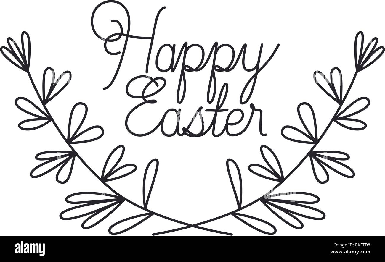 happy easter label isolated icon Stock Vector Image & Art - Alamy