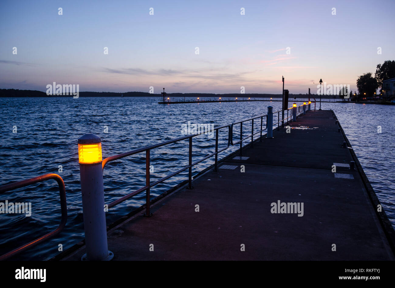 Waren an der Müritz, Seenlandschaft, Mecklenburg-Vorpommern, Deutschland Stock Photo