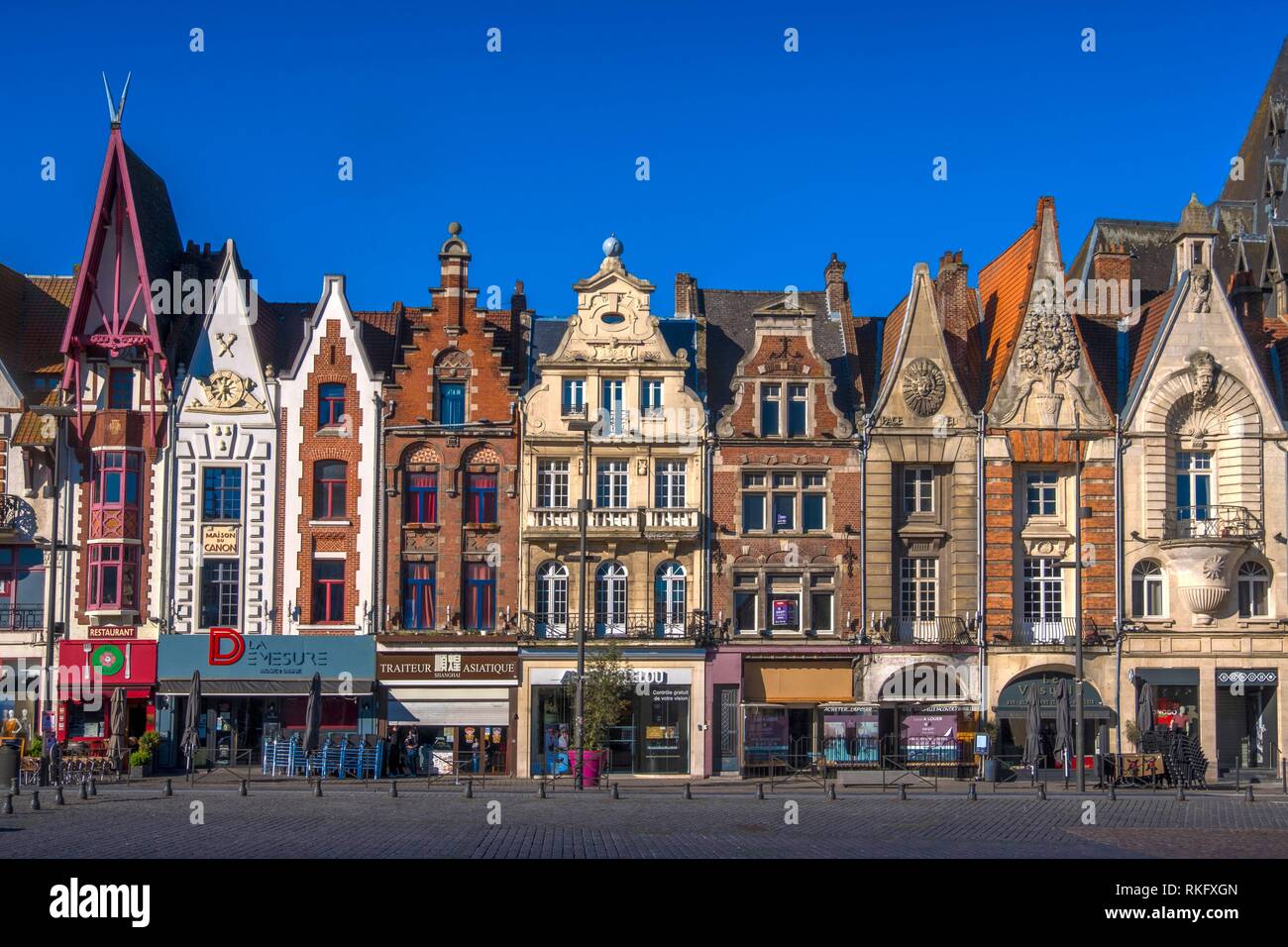 France, Hauts de France, Pas de Calais, Bethune. Béthune is a town rich in architectural heritage and history. It has, among other features, a large Stock Photo