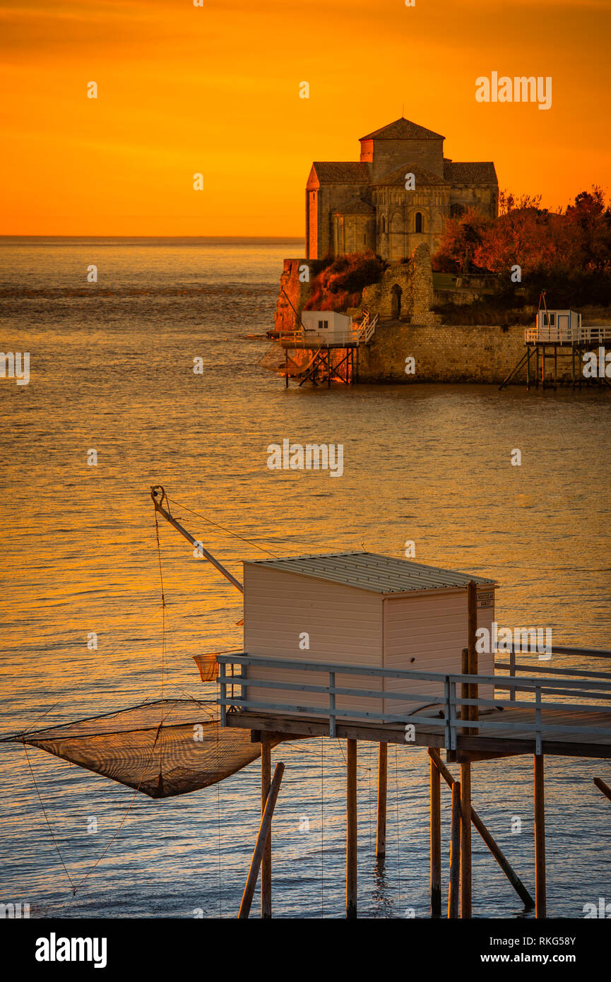 SainteRadegonde medieval Church, Talmont sur Gironde, Charente