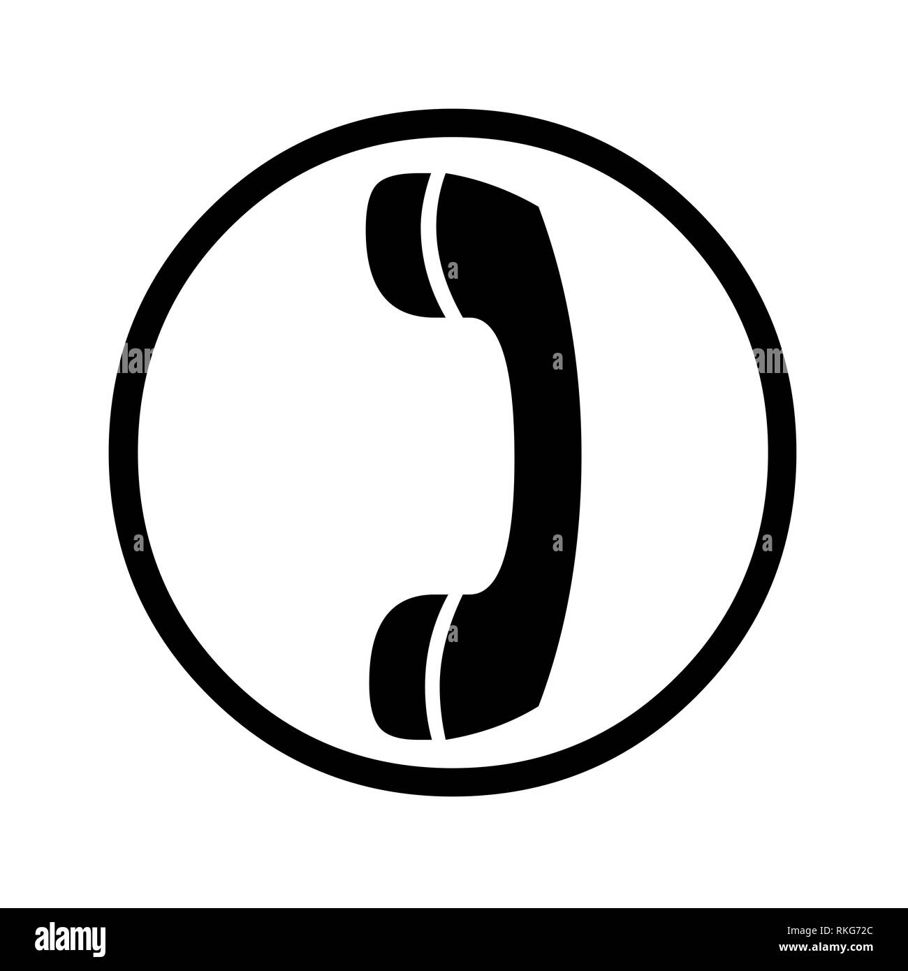 Telephone icon symbol illustration Stock Photo