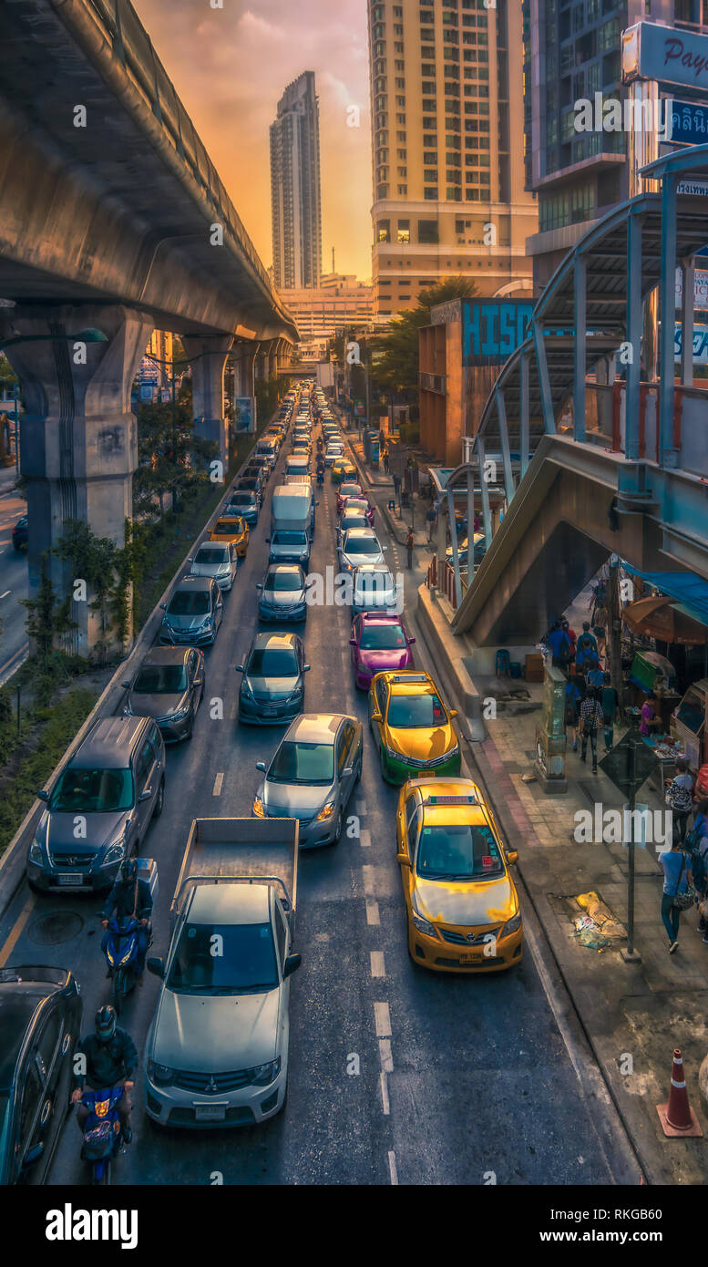 Bangkok Rush Stock Photo