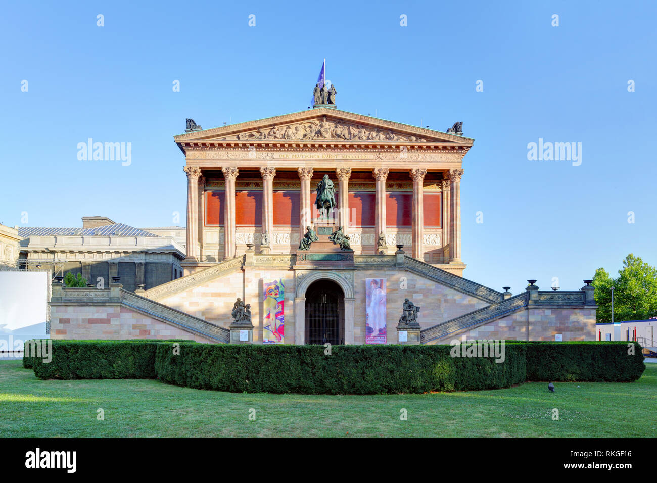 Old National Gallery in Berlin Stock Photo