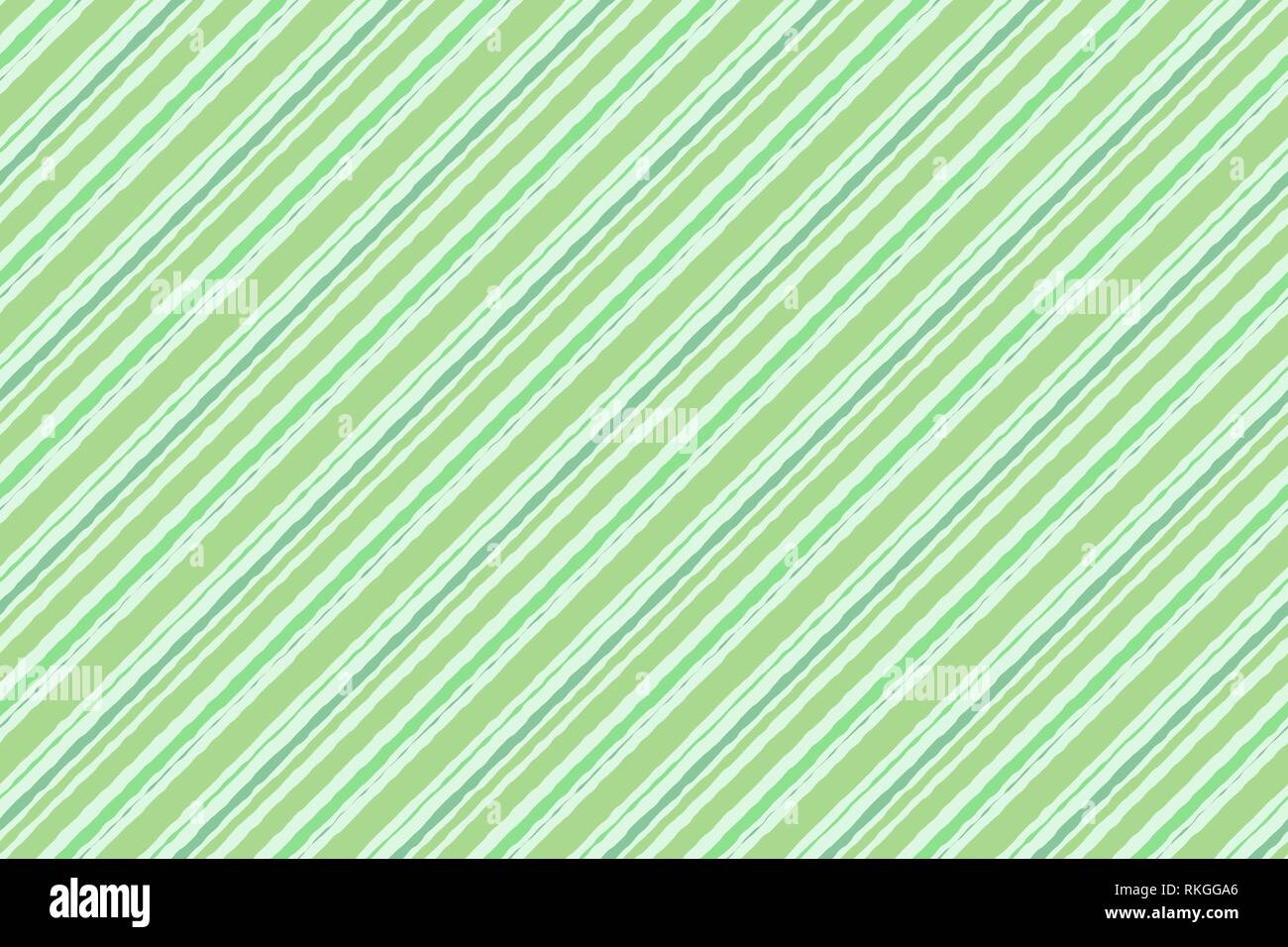 Green striped watercolor background seamless. Vector background Stock