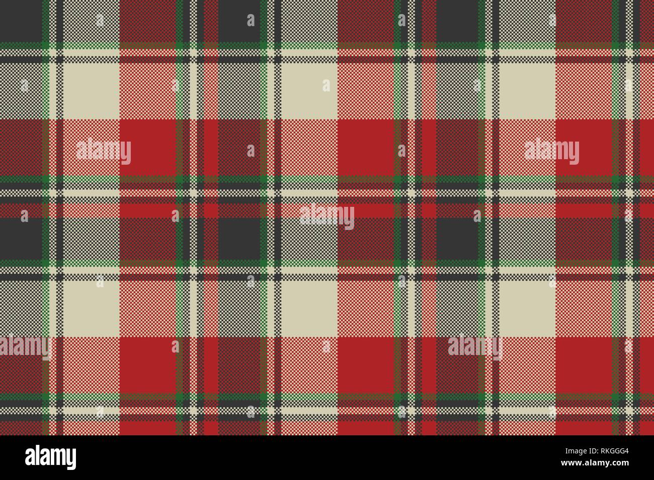 Check fabric texture pixel seamless pattern. Vector illustration Stock ...