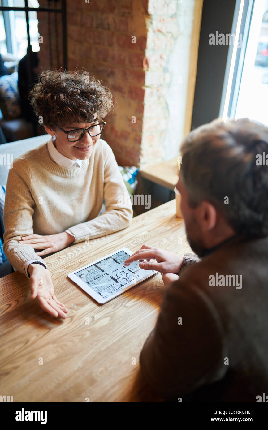 Engineers at meeting Stock Photo