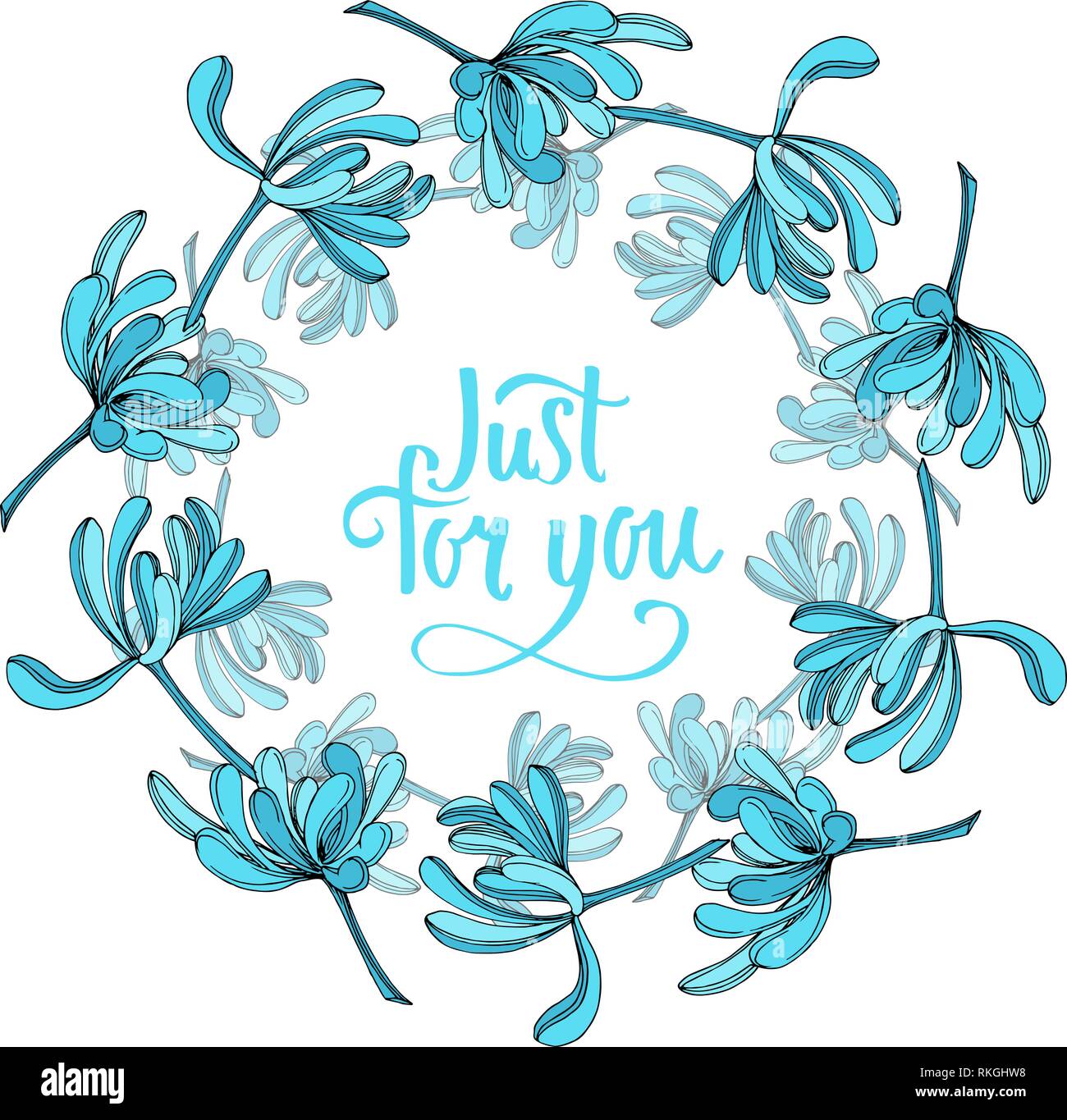 Vector Jungle botanical succulent flower. Engraved ink art illustration. Frame border ornament square. Stock Vector