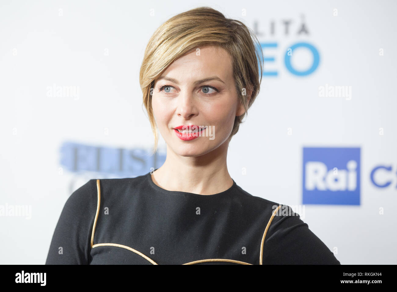Rome, Italy. 11th Feb, 2019. Violante Placido during the photocall of the Italian film 'Airplane Mode'. Credit: Matteo Nardone/Pacific Press/Alamy Live News Stock Photo