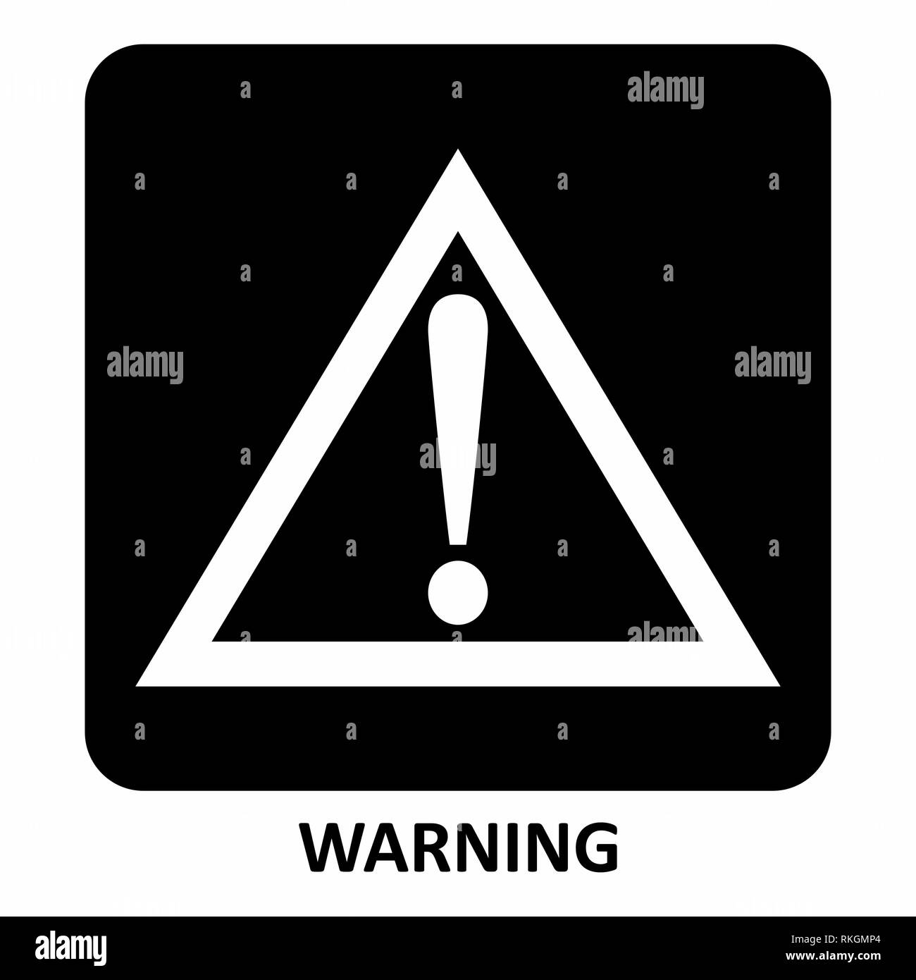 Warning Sign illustration Stock Vector