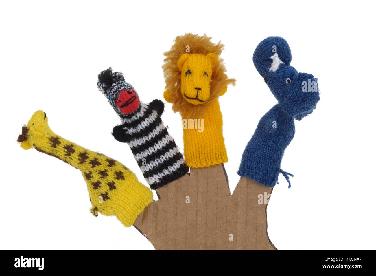 finger puppets on white background Stock Photo Alamy