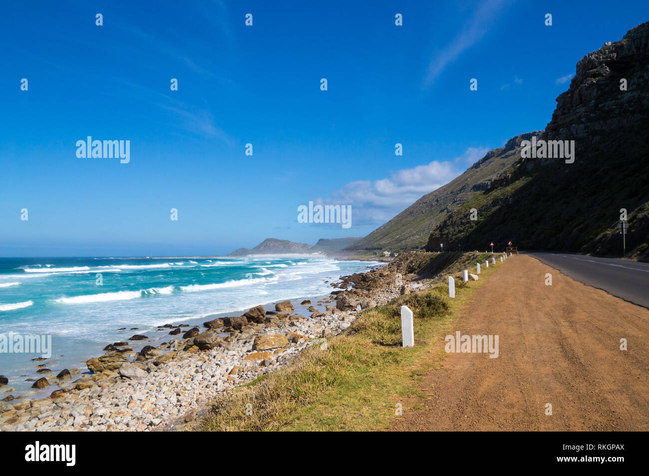 Scenic coastline at the Garden Route, Cape Province, South Africa. Stock Photo