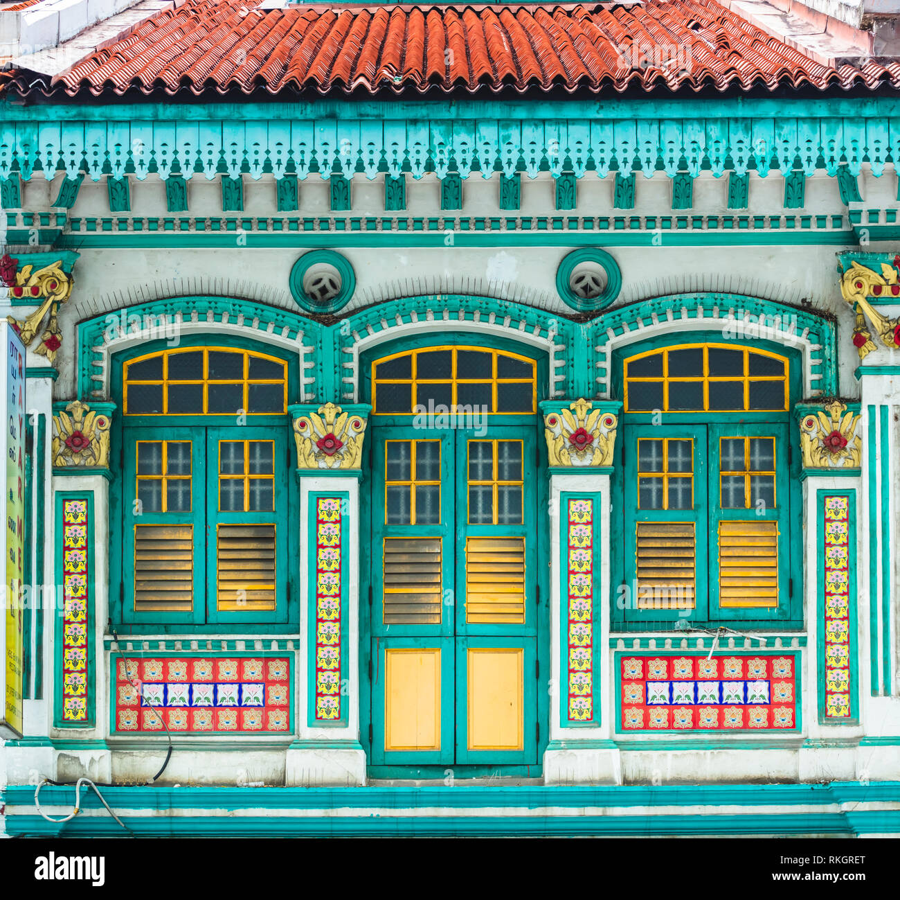 Singapore Little India conservation district, transitional Art Deco