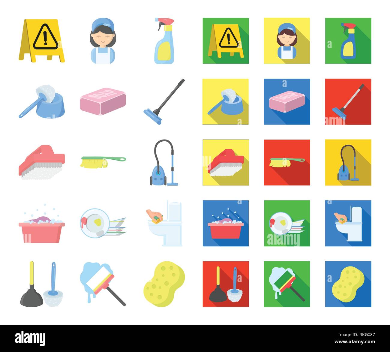 apartment,bowl,brush,bucket,cartoon,flat,cleaner,cleaning,cleanliness ...