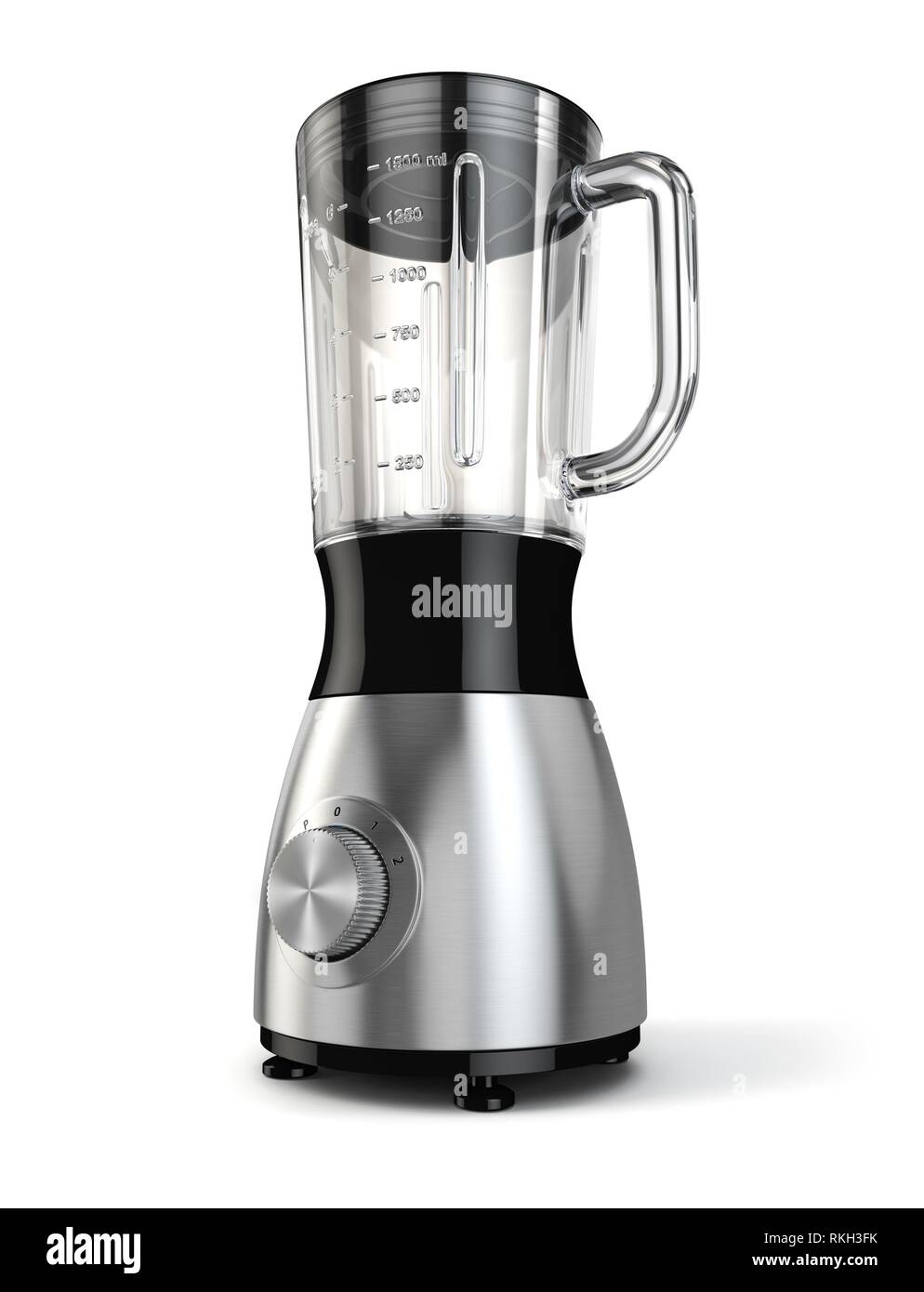 Electric blender. Kitchen appliance, equipment isolated on white. 3d