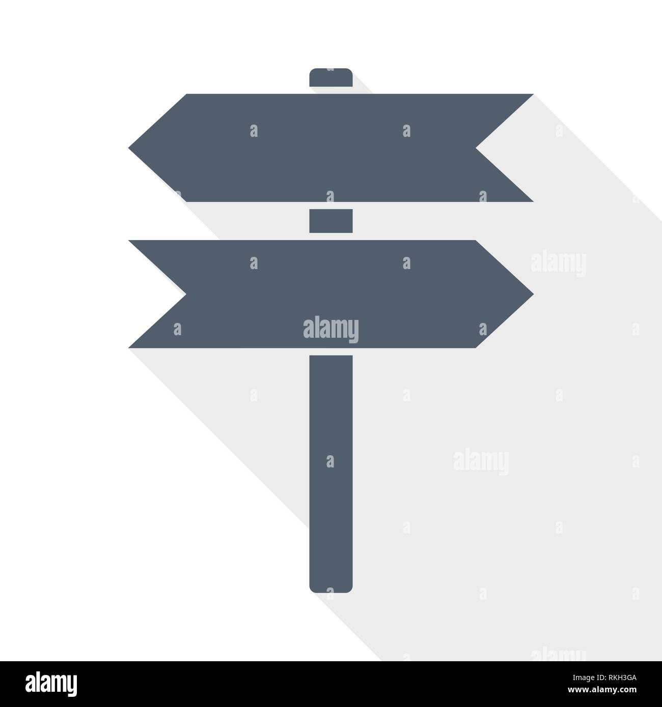 Signpost vector icon, direction arrows illustration Stock Vector Image ...
