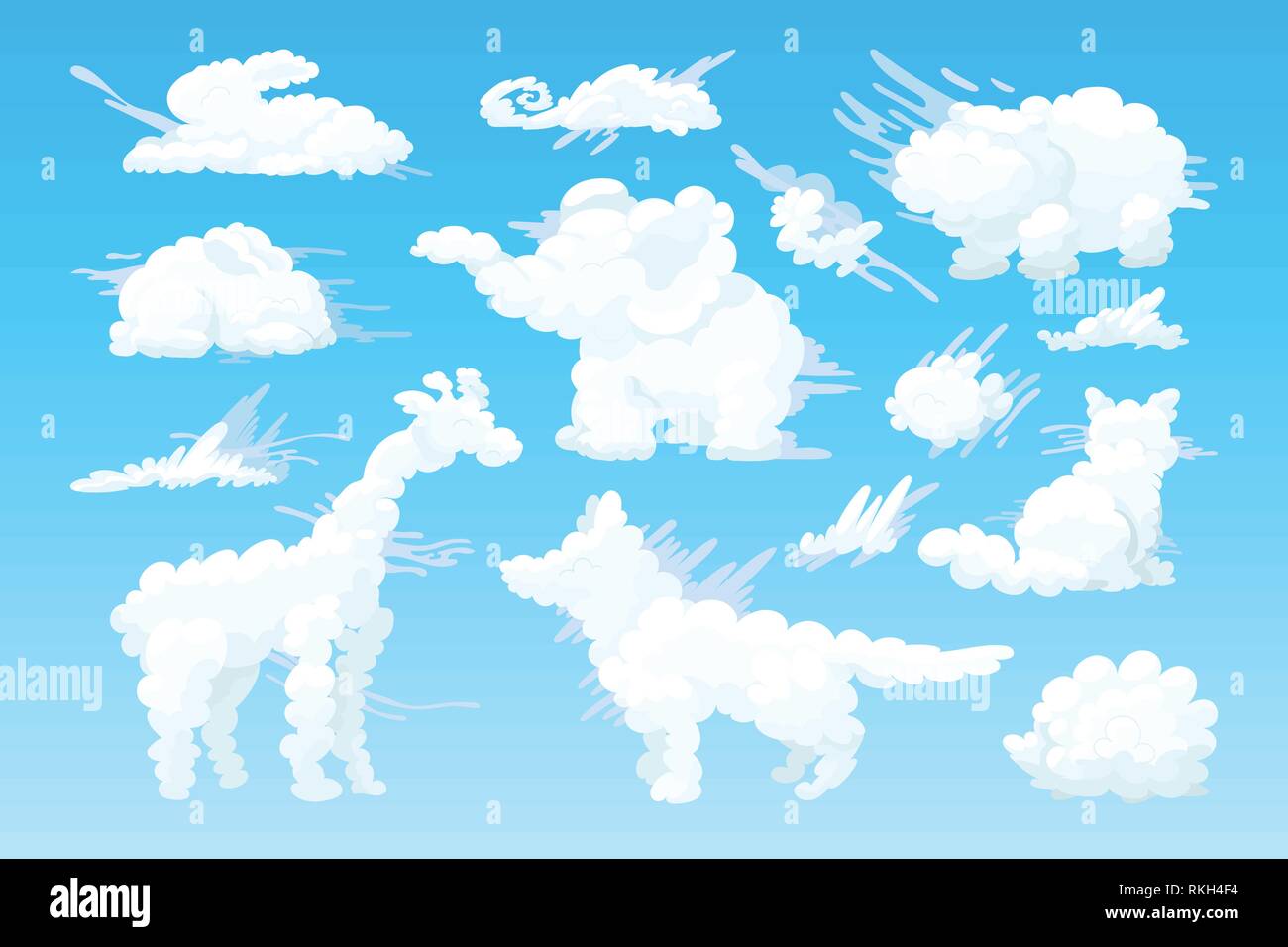 Vector Animal Shaped Cloud Cartoon Cloudy Sky Set Stock Vector Image Art Alamy Vector Animal Shaped Cloud Cartoon Cloudy Sky Set Stock Vector Image Art Alamy