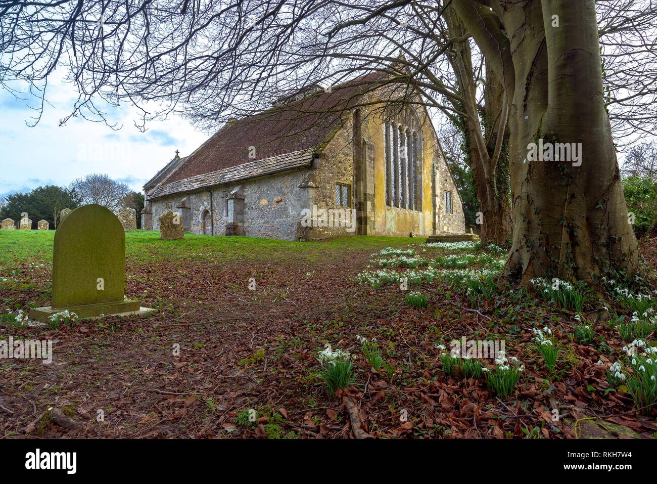 Rural church of St in the village of Damerham near Fordingbridge