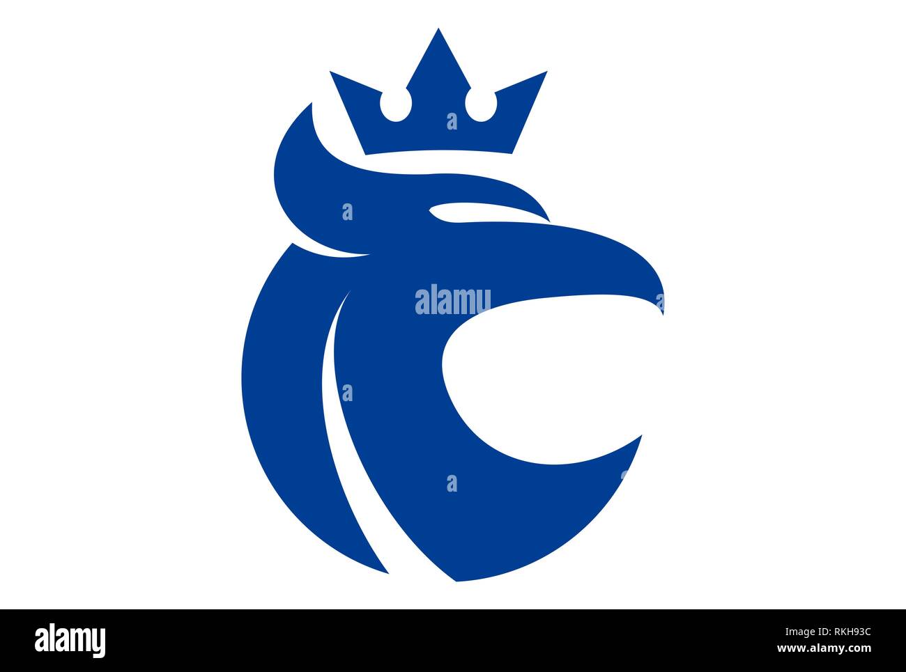eagle king abstract logo icon vector concept flat design Stock Photo ...