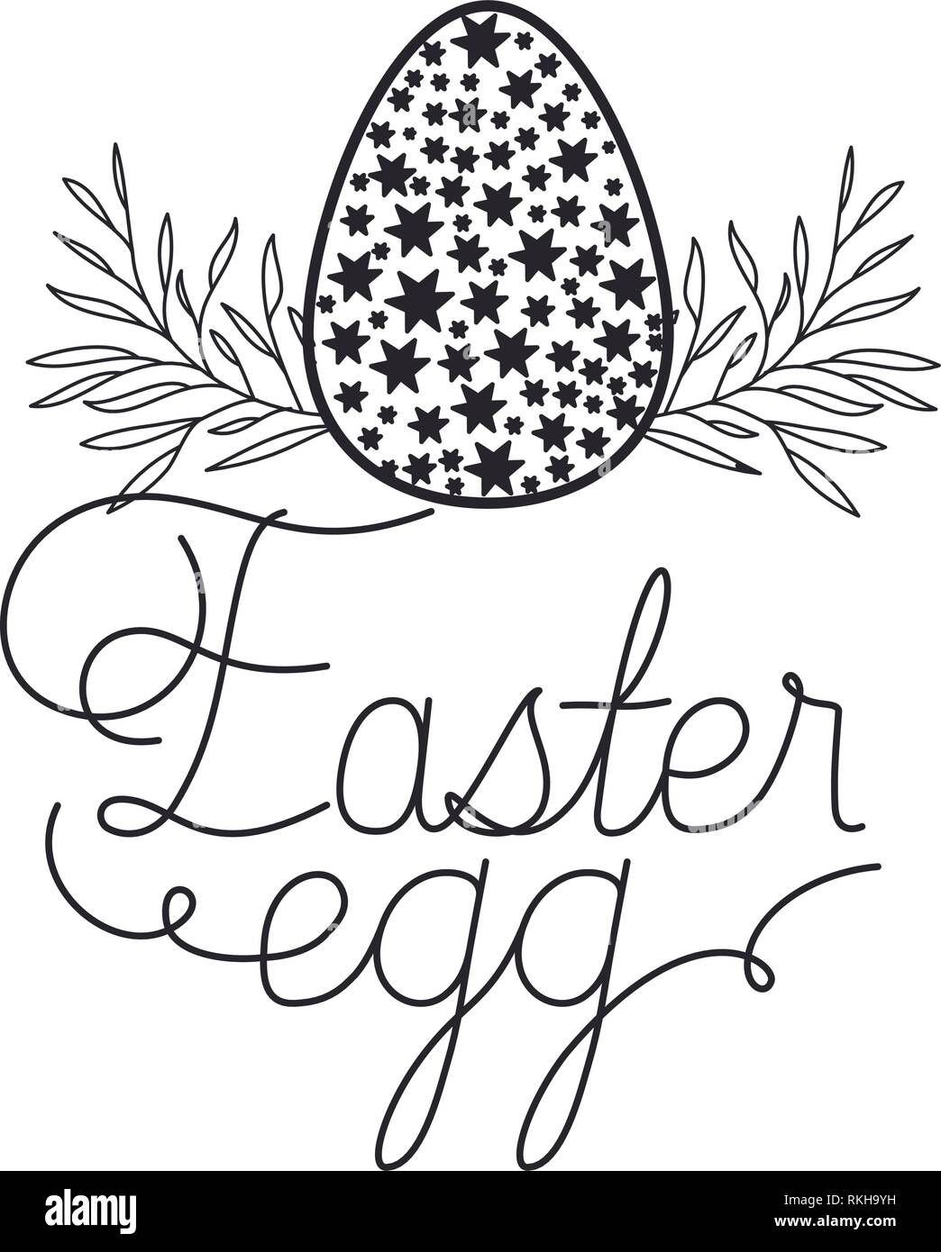 easter egg label isolated icon Stock Vector Image & Art - Alamy