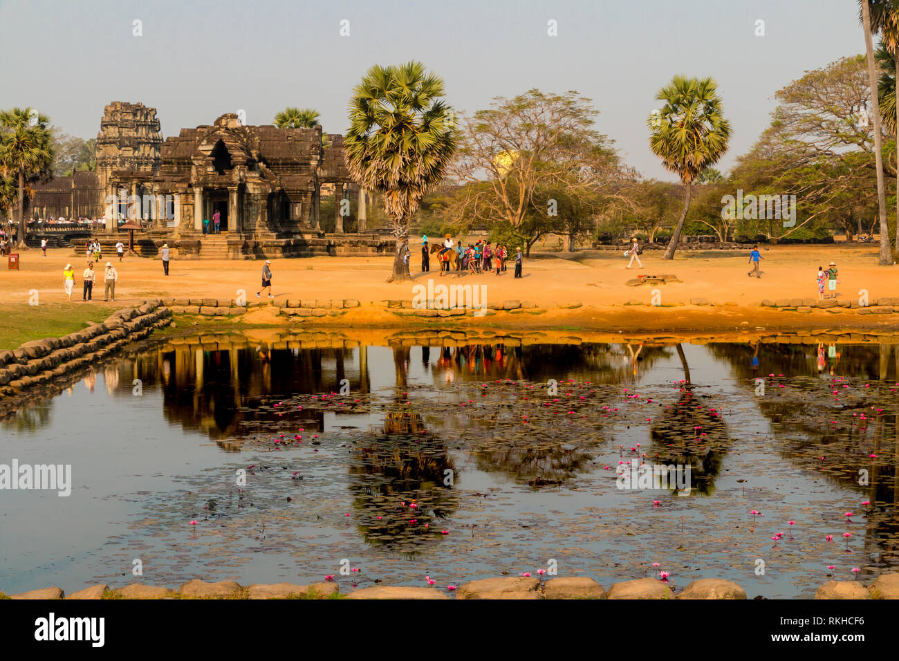 Sunrise at Angkor Wat ,  UNESCO  World Heritage Site, iSiem Reap,Cambodia, Asia Stock Photo