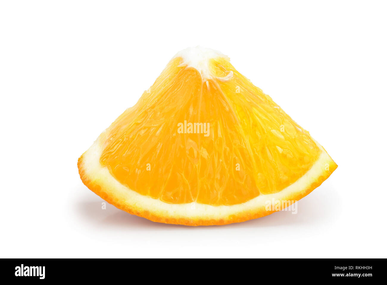 orange fruit slice isolated on white background Stock Photo - Alamy