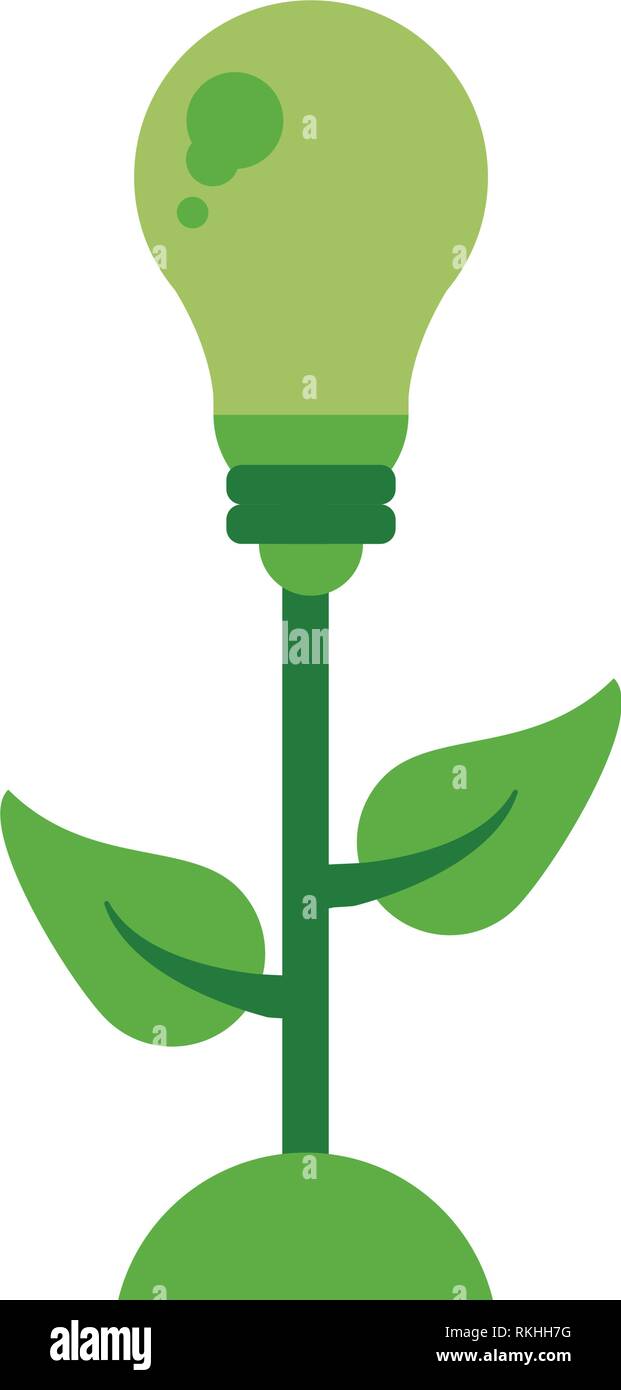 Eco bulb light green energy Stock Vector Image & Art - Alamy