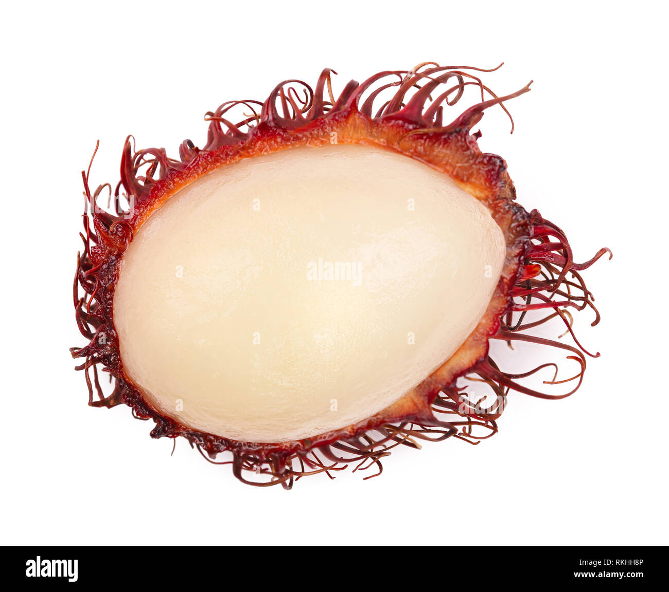 rambutan isolated on white background. Tropical fruit. Nephelium ...