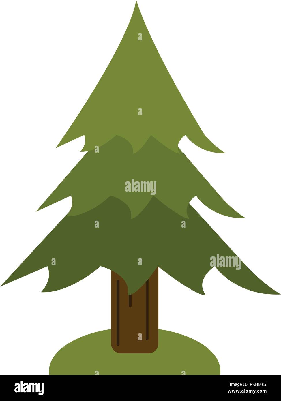 tree pine nature isolated Stock Vector Image & Art - Alamy