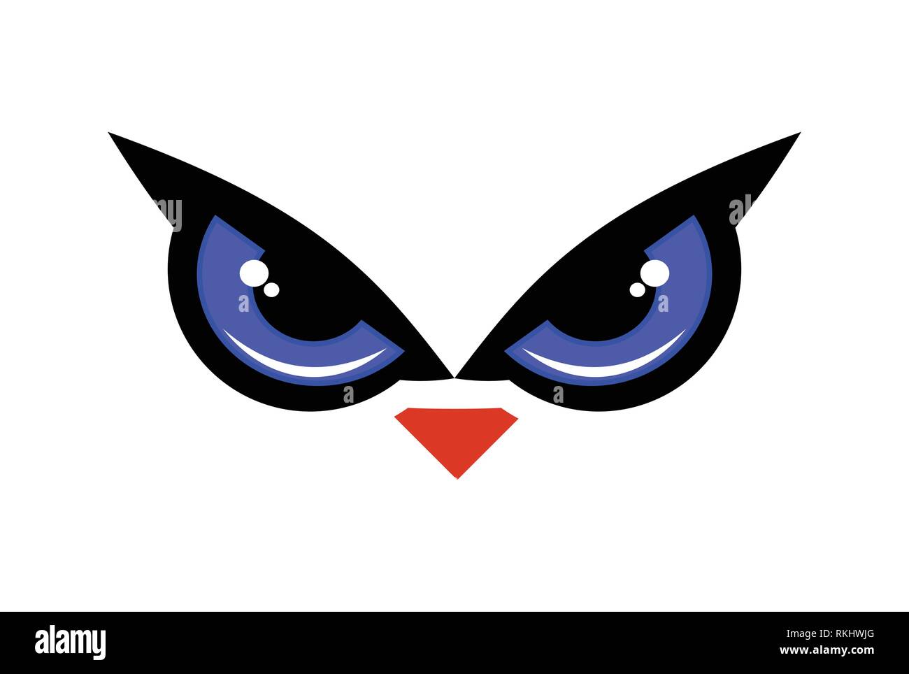 eye owl bird logo icon vector Stock Vector Image & Art - Alamy