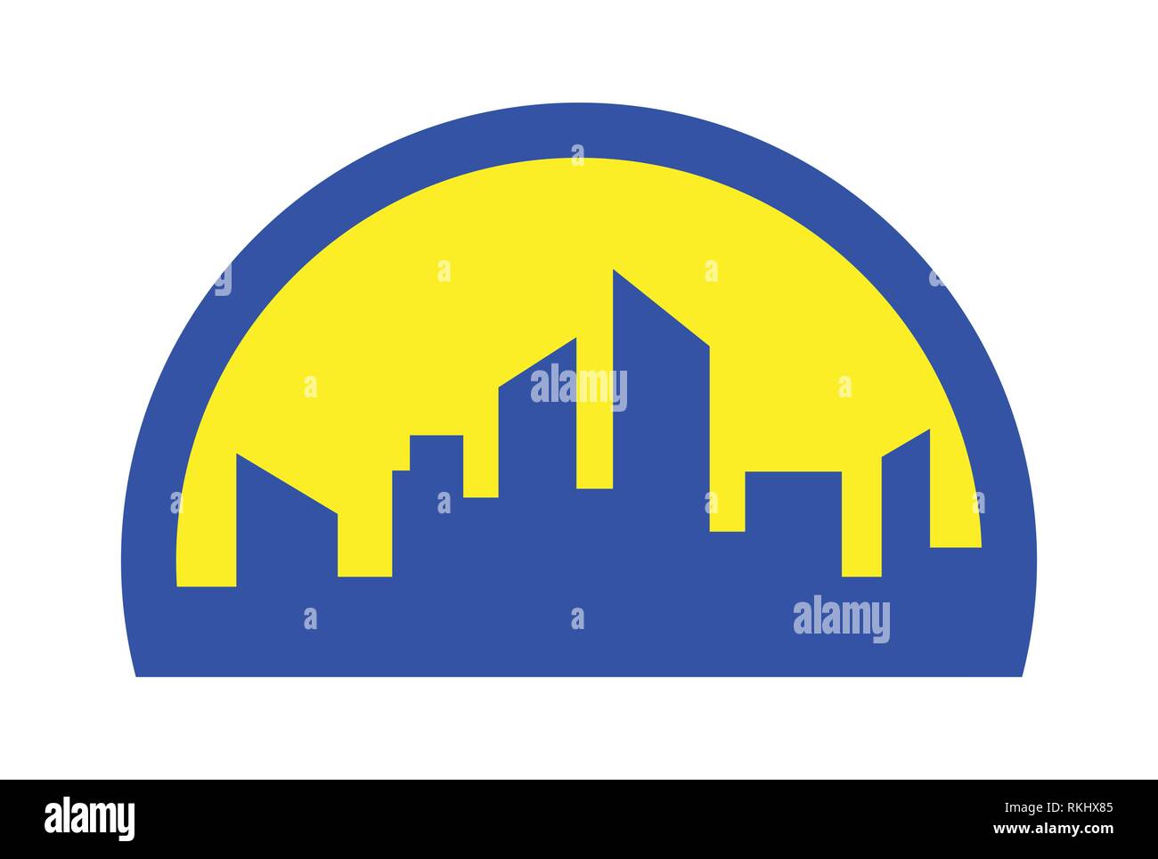 building vector abstract logo icon Stock Vector Image & Art - Alamy