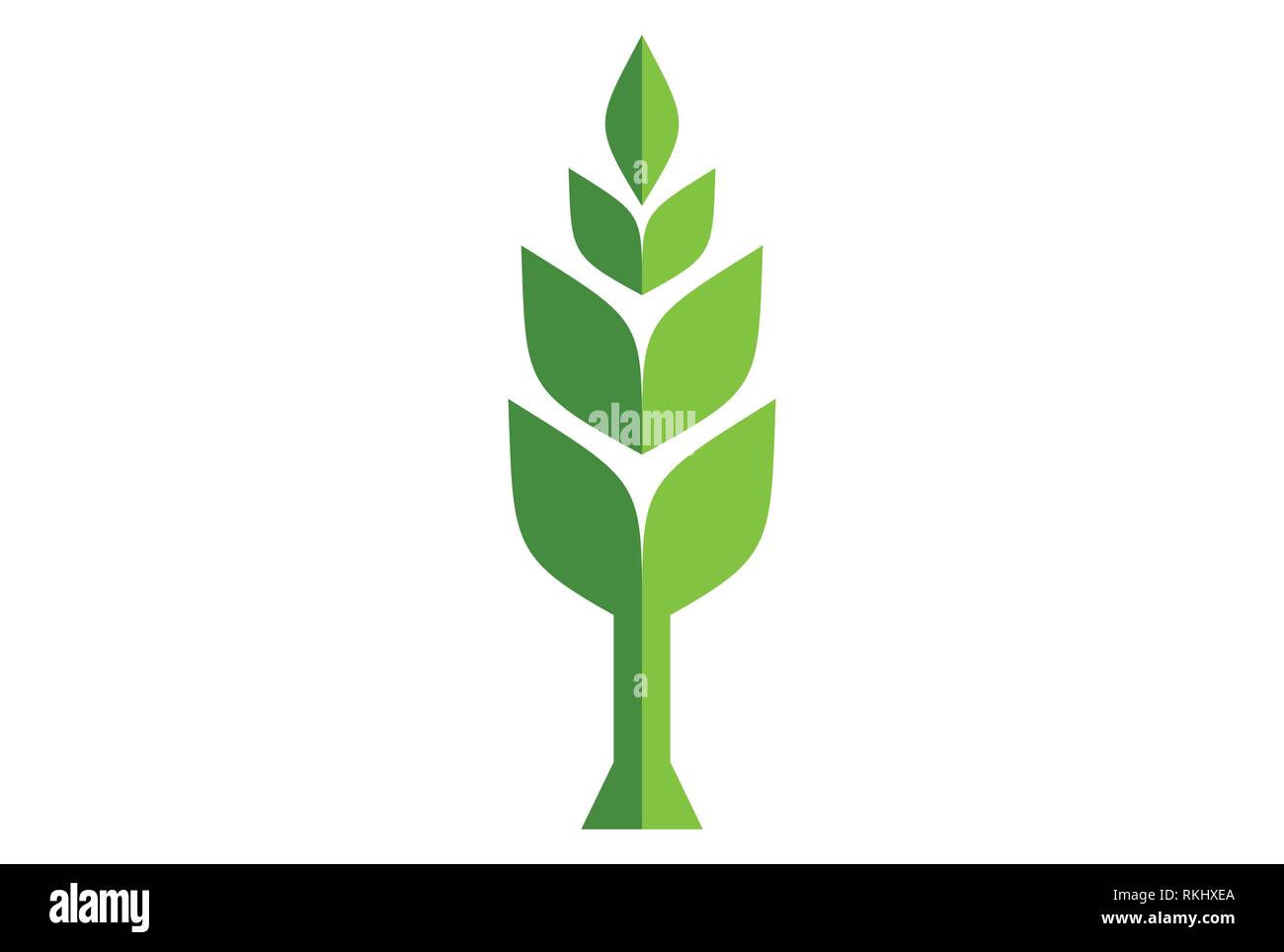 abstract tree plant green logo icon Stock Vector Image & Art - Alamy