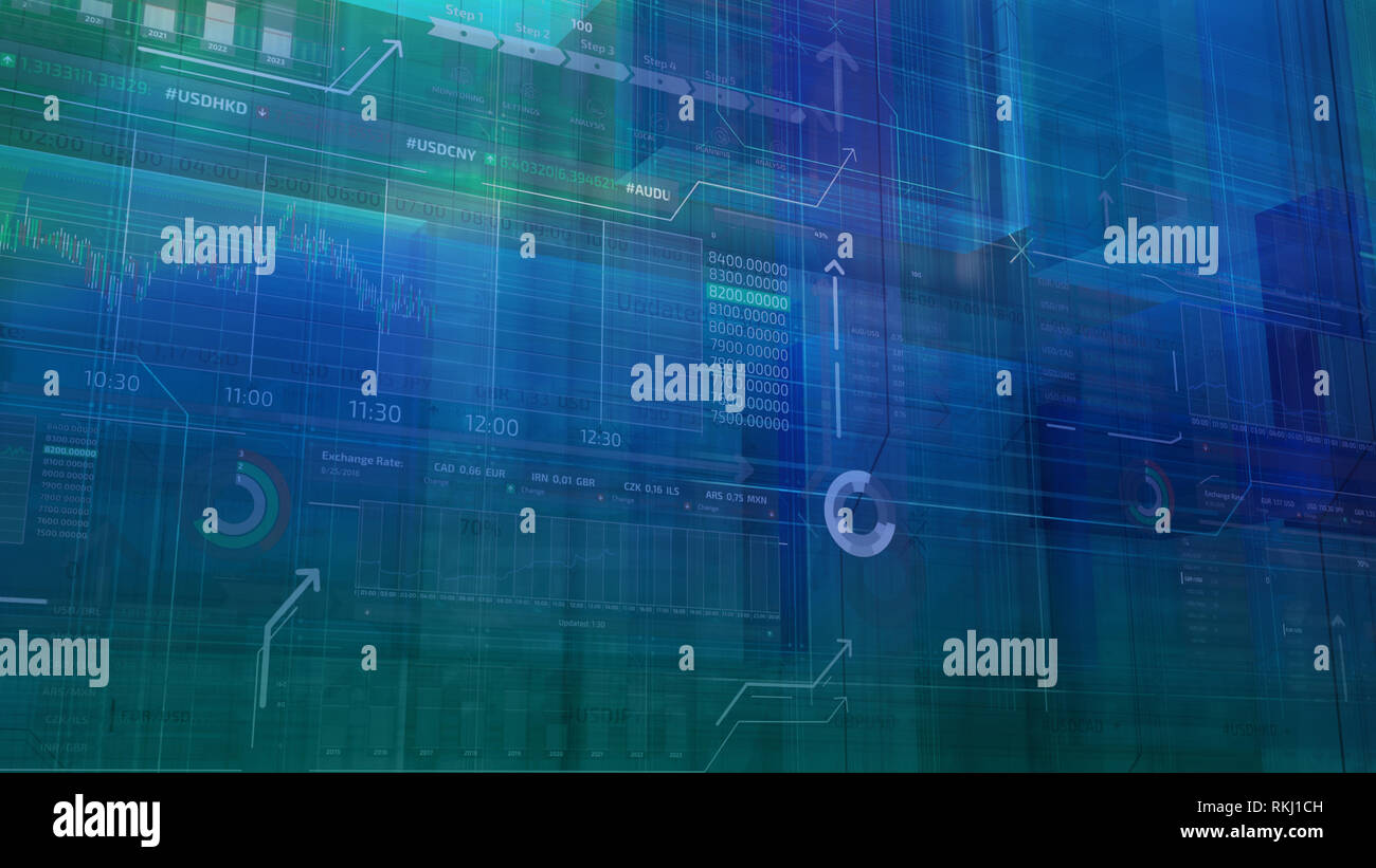 Abstract stock exchange infographics Stock Photo - Alamy