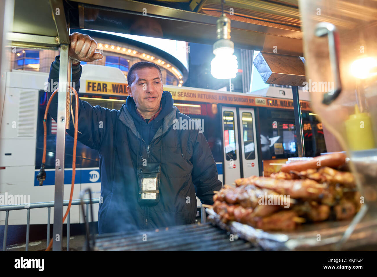 NEW YORK - CIRCA MARCH, 2016: street vendor in New York City. Street
