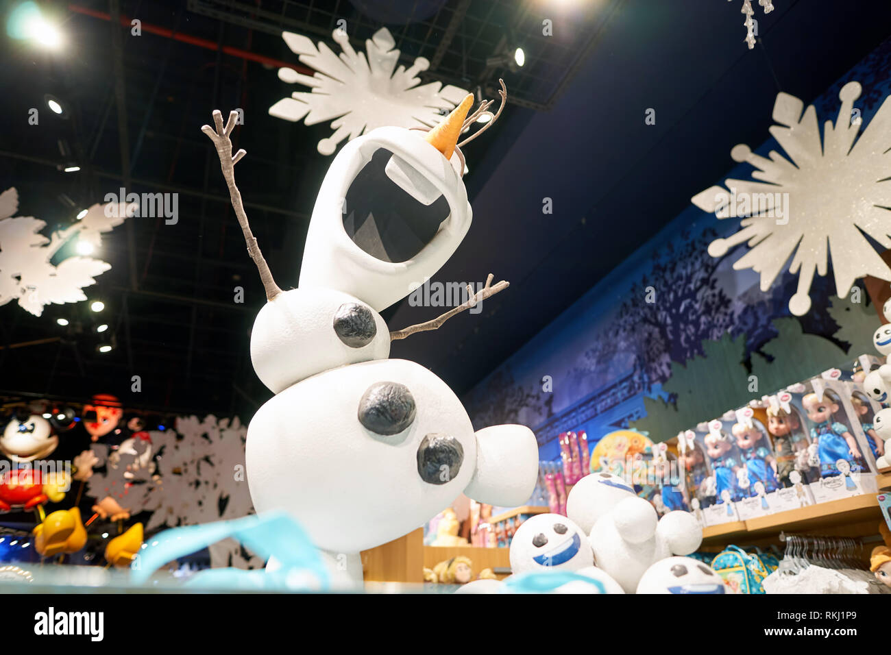 NEW YORK CIRCA MARCH, 2016 inside of Times Square Disney Store