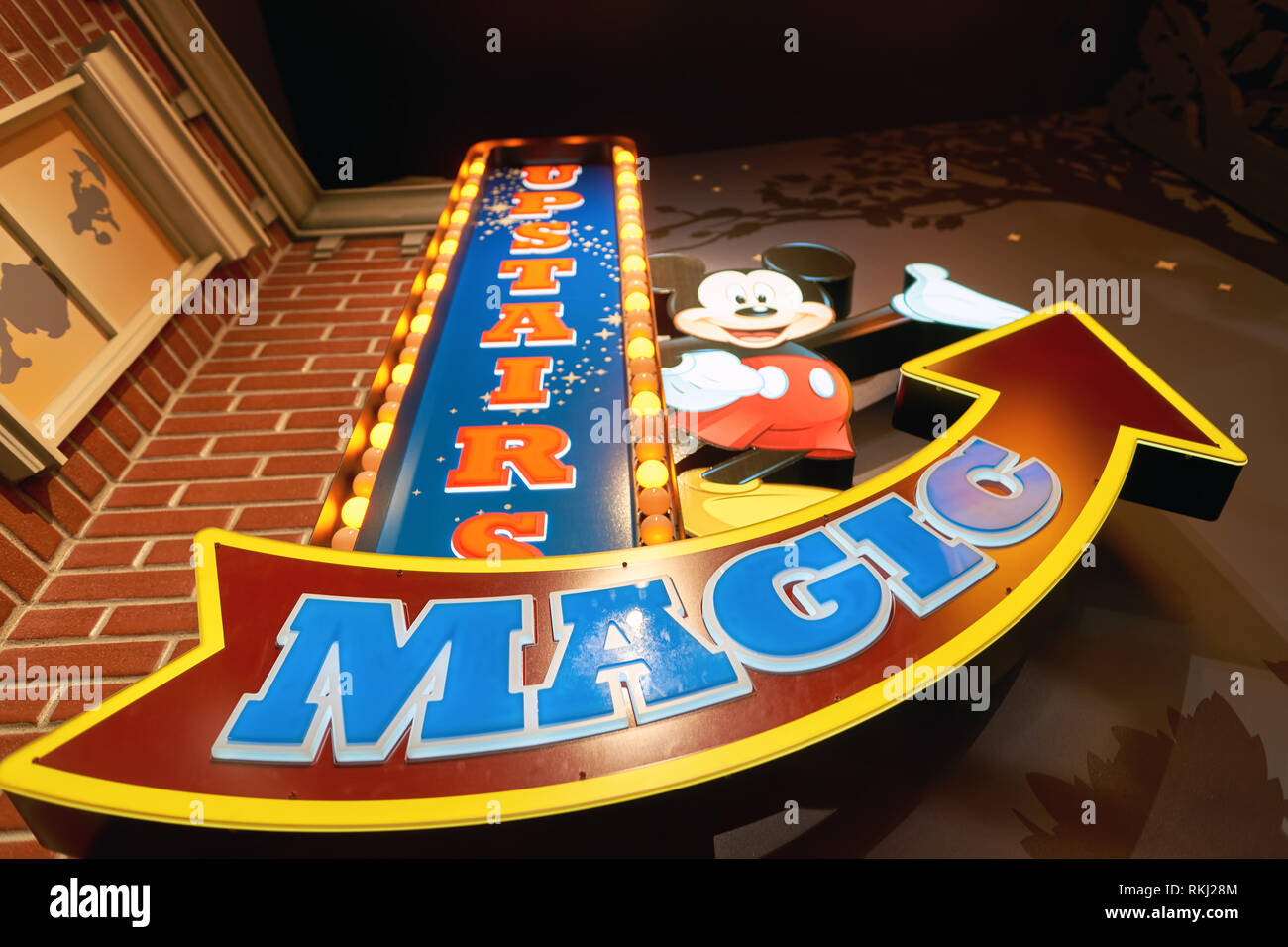 NEW YORK CIRCA MARCH, 2016 inside of Times Square Disney Store