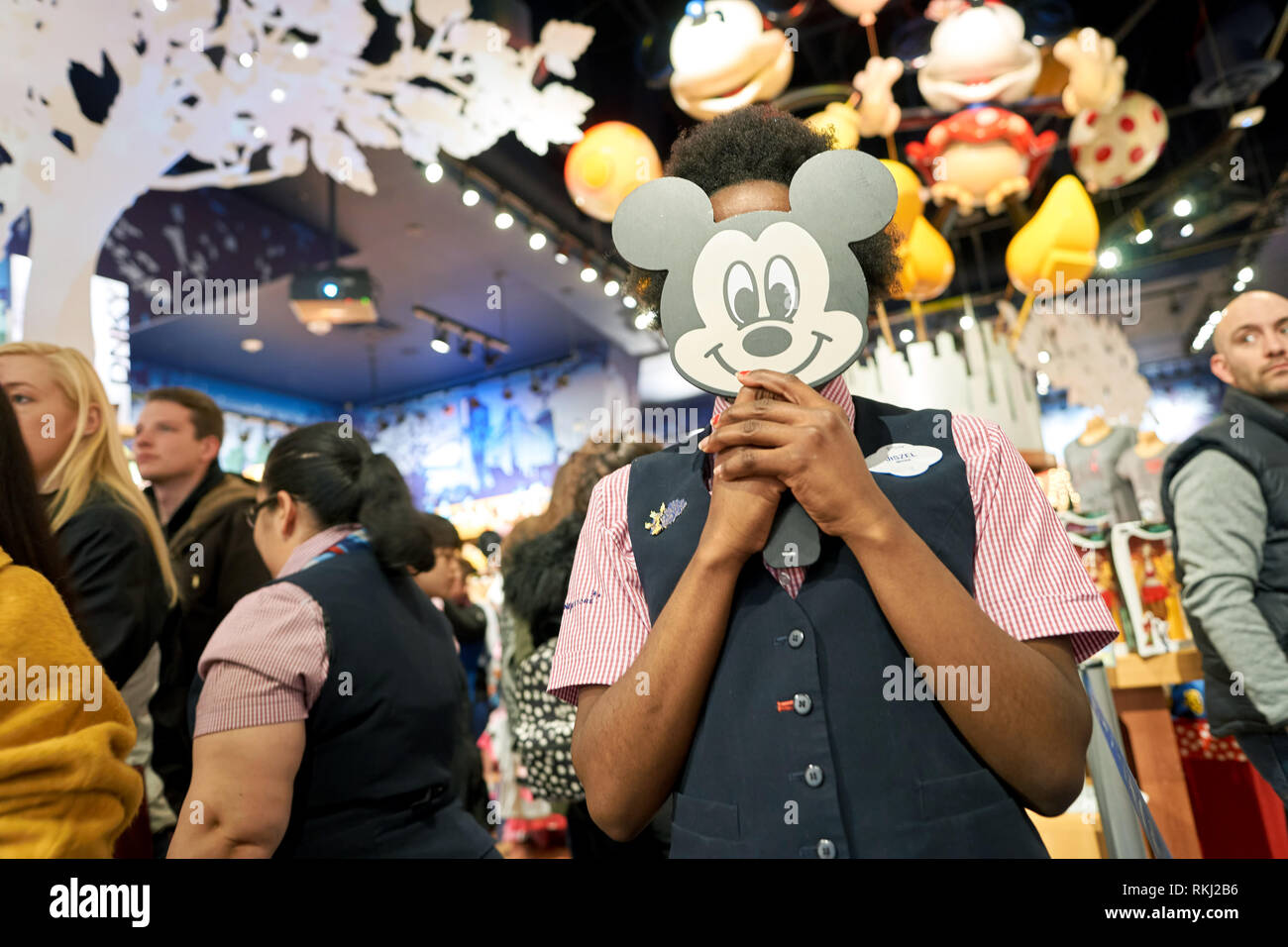 NEW YORK CIRCA MARCH, 2016 inside of Times Square Disney Store