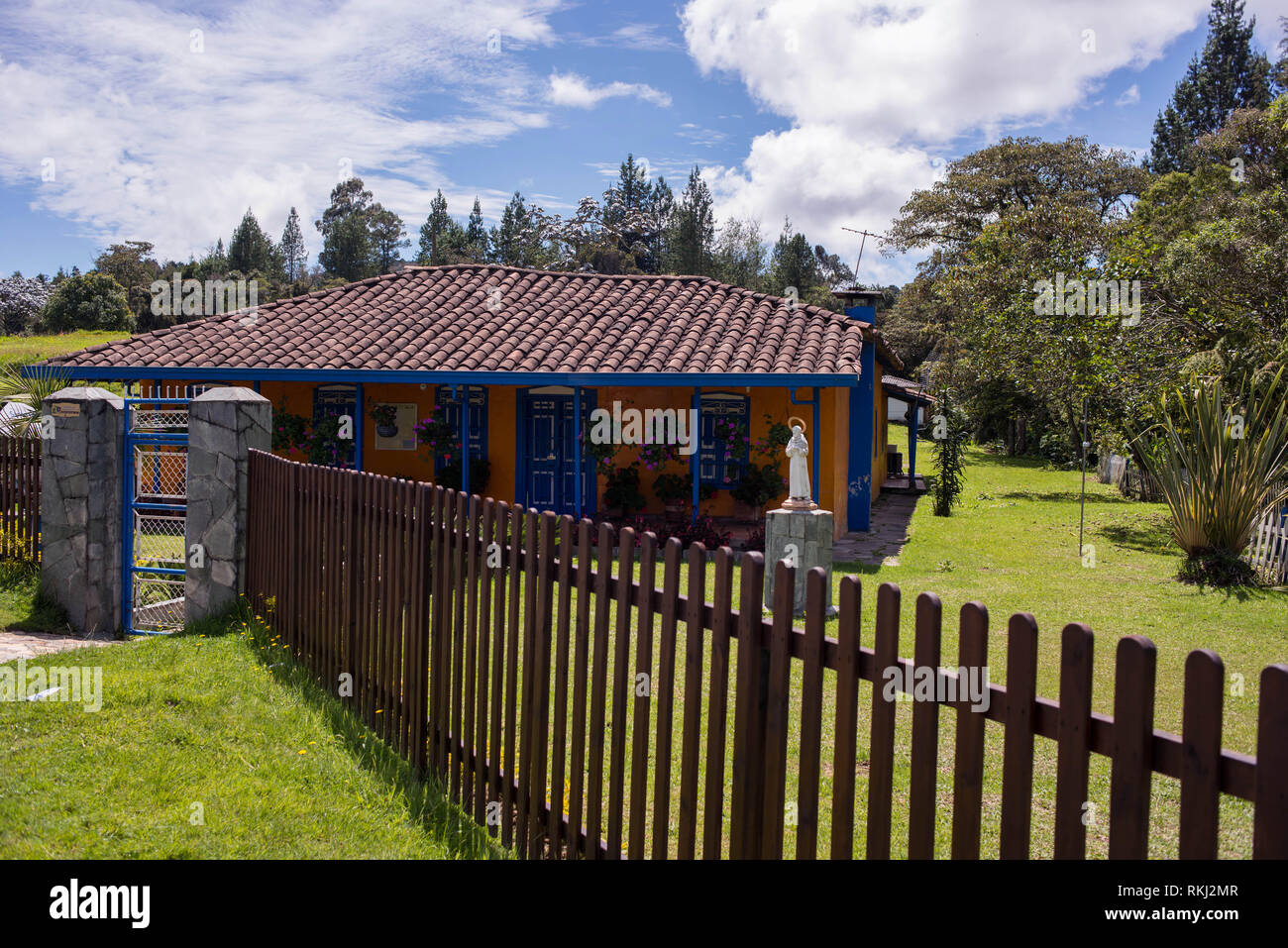 Santa Elena, Medellin. Antioquia, Colombia street scene Stock Photo
